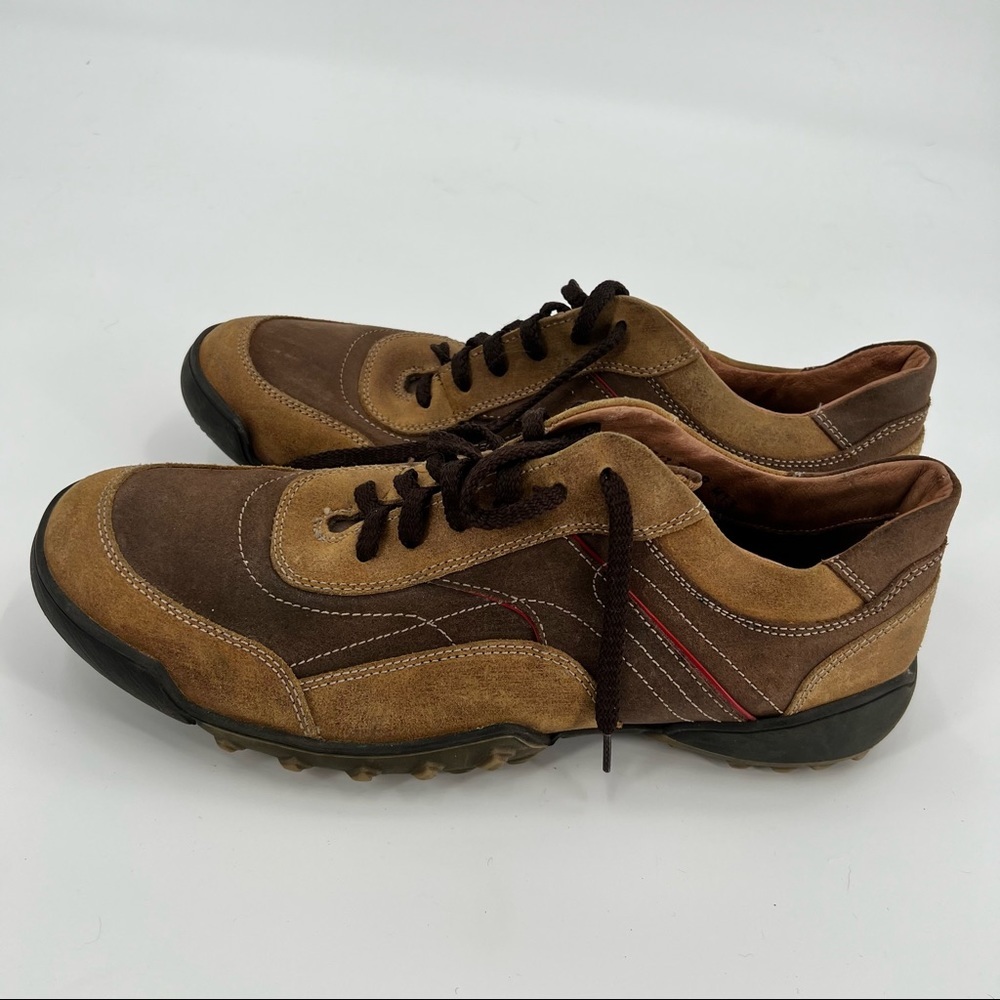 Skechers brown leather athletic shoes sneakers shoes M13